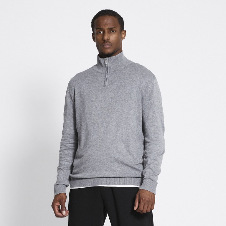 Half-zip knit sweater "Thin"